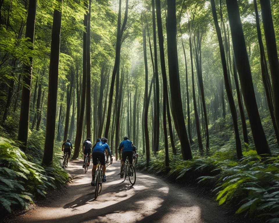 fietsen in de natuur