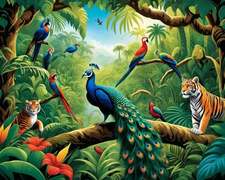 welke dieren wonen in de jungle