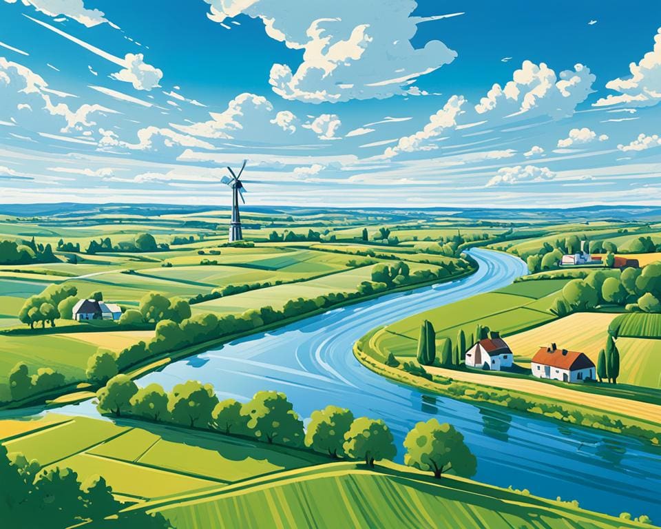 Prachtige landschappen in de Belgische Polders