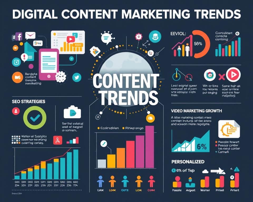 content marketing trends visualisatie