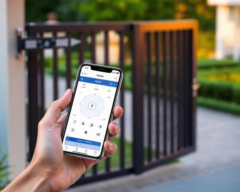 Kan ik mijn schuifpoort bedienen via mijn smartphone?