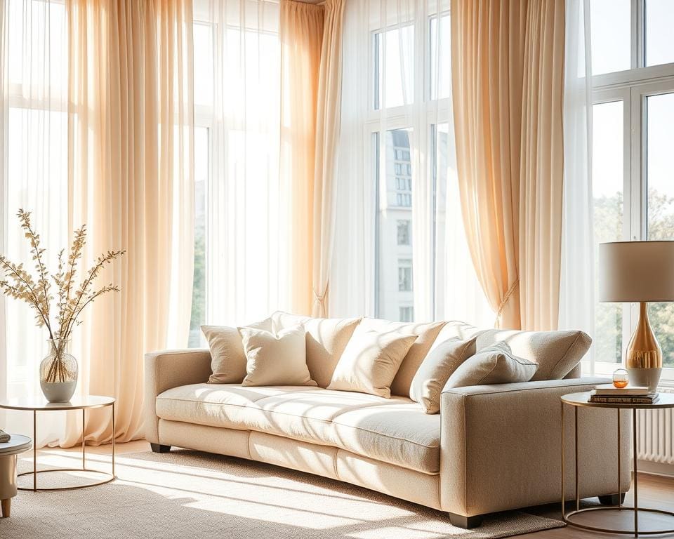 Decoratietips voor lichtere woonkamer met raamdecoratie
