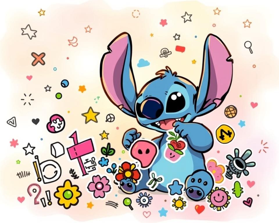 Hoe combineer je tekenen en stickers met Stitch?
