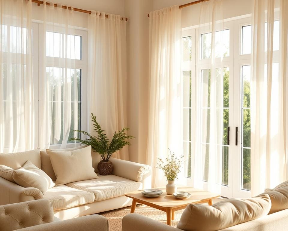 Hoe maak je je woonkamer lichter met raamdecoratie?