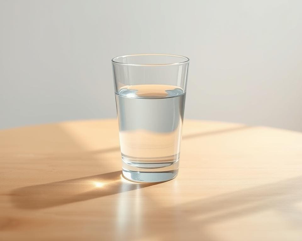Wat doet een glas water op een lege maag?