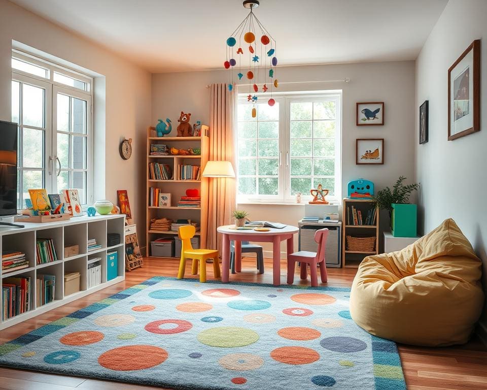 Wat zijn creatieve ideeën voor een kinderhoek in de woonkamer?