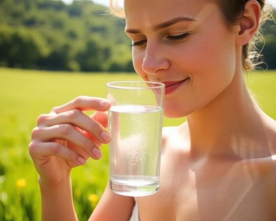 effecten van water drinken op een lege maag
