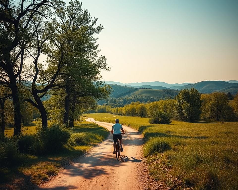 fietsen in stilte