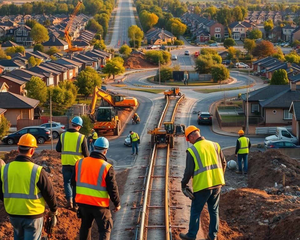 Hoe gebruik je bouwteams bij infrastructuur in woonwijken?
