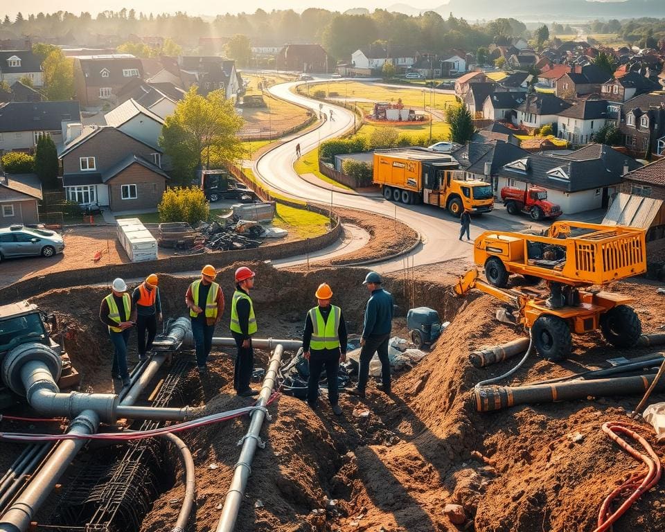 Hoe gebruik je bouwteams bij infrastructuur in woonwijken?