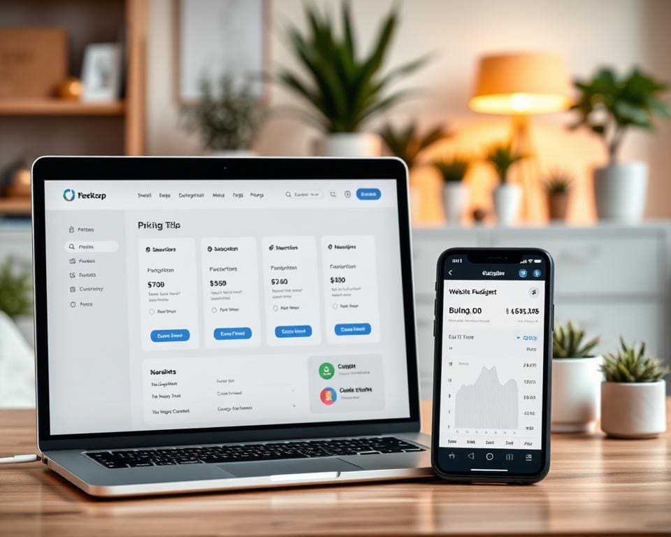 website prijs en budgettering