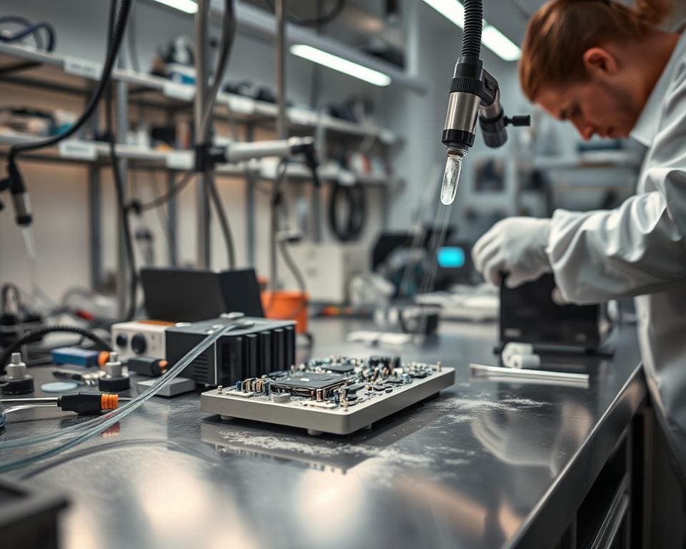 Is dampreiniging geschikt voor hightechcomponenten?