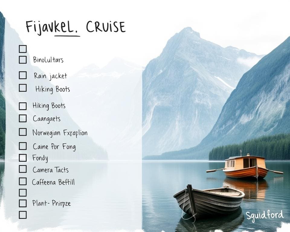 reis checklist fjordenreis