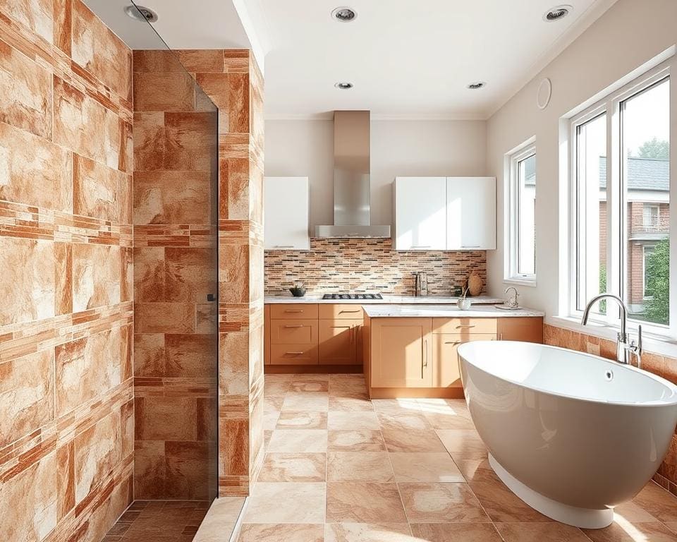 Tegelwerken voor badkamer of keuken