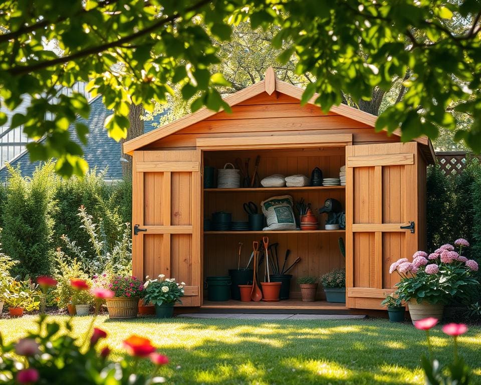 Wat maakt een tuinkast praktisch voor opslag?