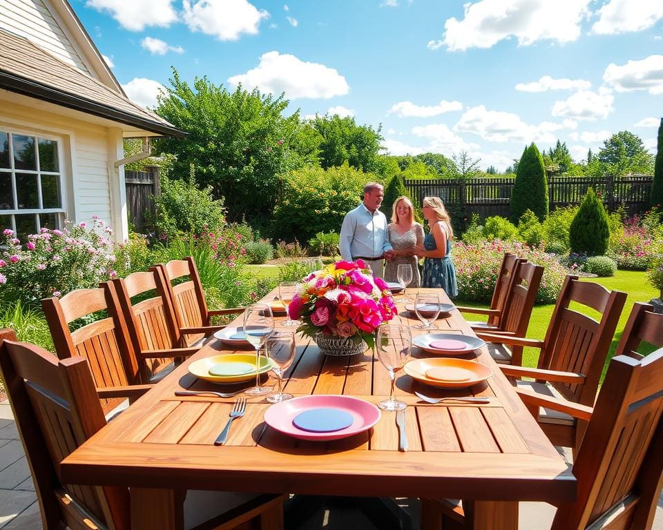 Wat maakt een tuintafel geschikt voor gezinnen?