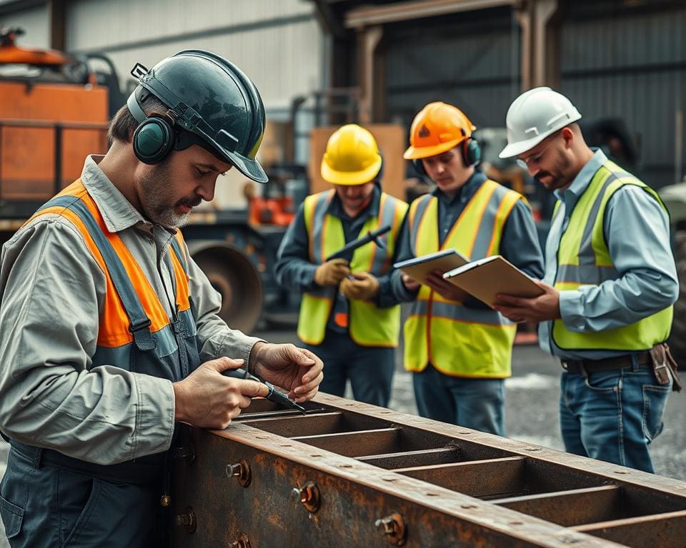 Wat zijn de stappen in metaalconservering op locatie?