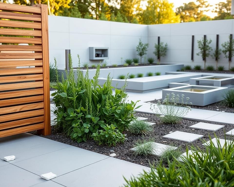 Welke schutting past bij een moderne tuin?