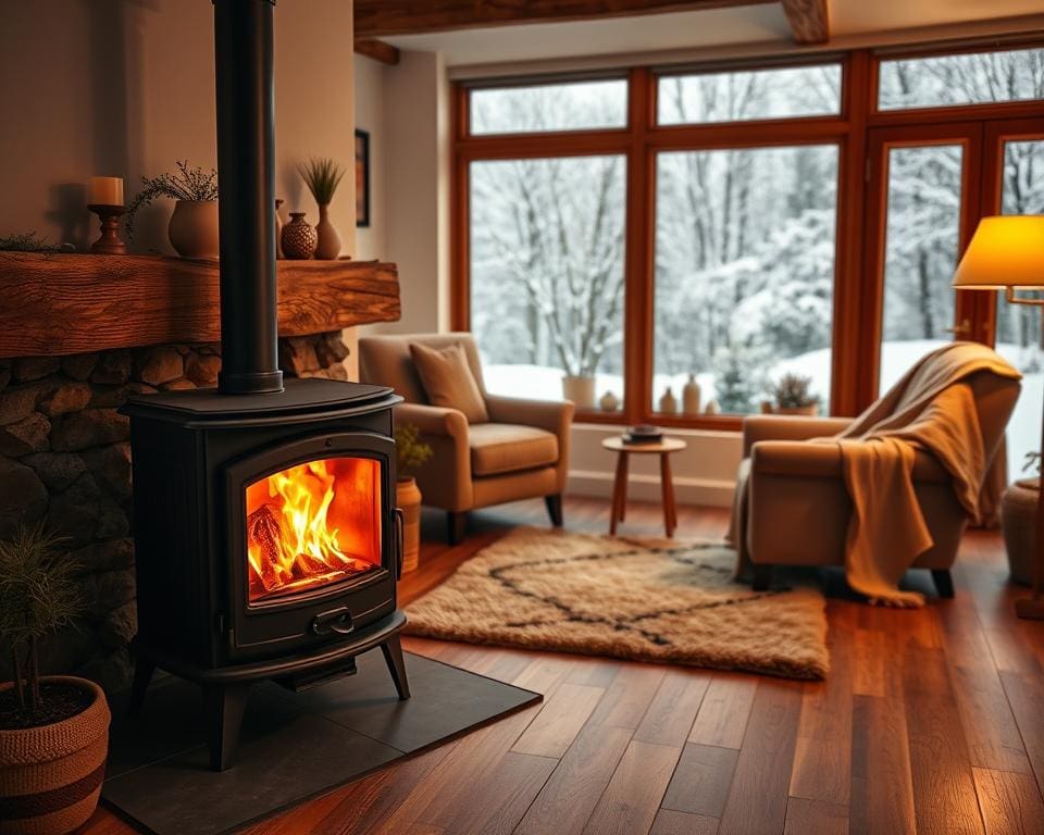 Wat maakt een houtkachel sfeervol in de woonkamer?