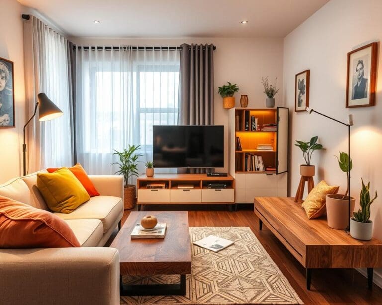 kleine woonkamer inrichten