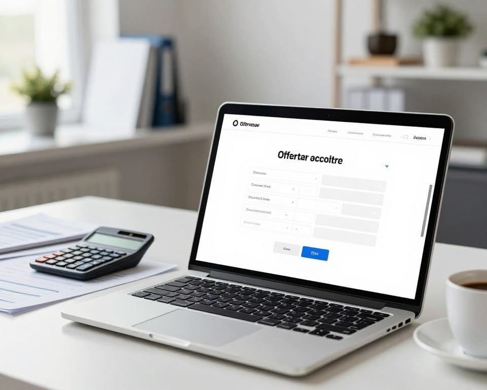 offertecalculator website